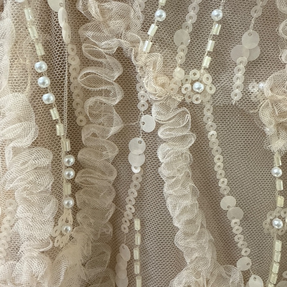 $686 Jade Couture Alanna Embroidery Lace fit and flare gown NWOT - Picture 6 of 10